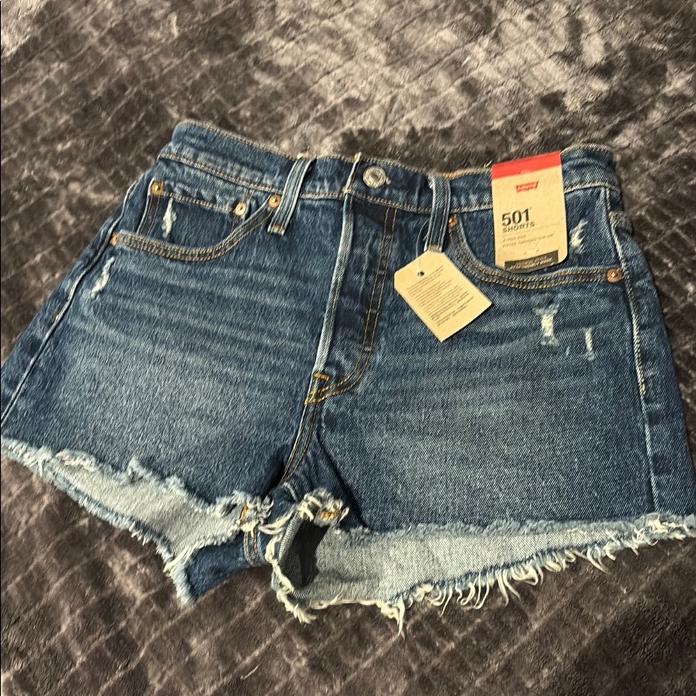 Levi's Women's Blue Denim Shorts